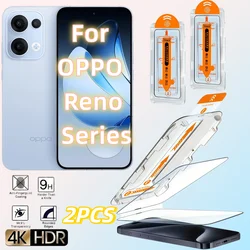 2 - Pack HD Tempered Glass Screen Protector, Dust - Free Design for OPPO Reno7 Pro 5G
