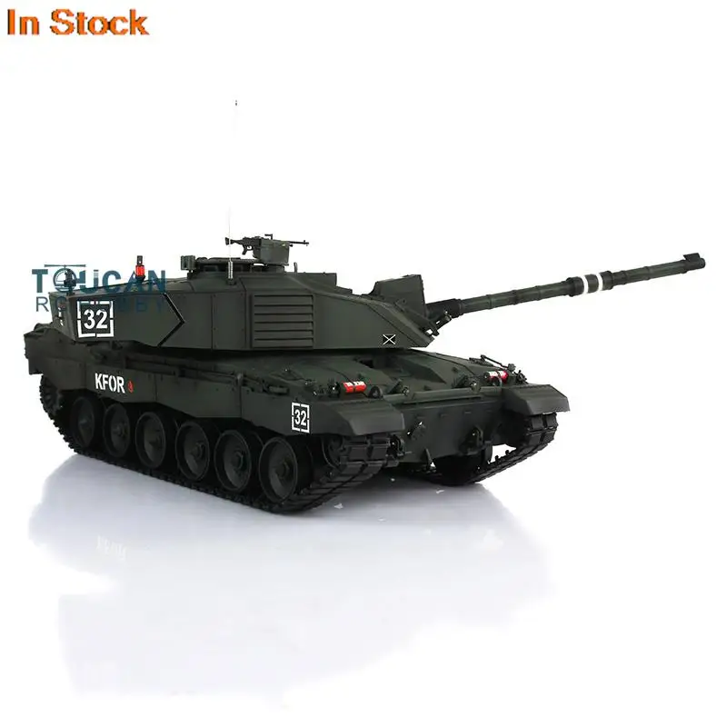 Heng Long 1/16 Dark Green 7.0 Plastic Ver Challenger II RTR RC Tank Model 3908 BB Pellets Army Toys Boy DIY Parts Radio TH17744 5