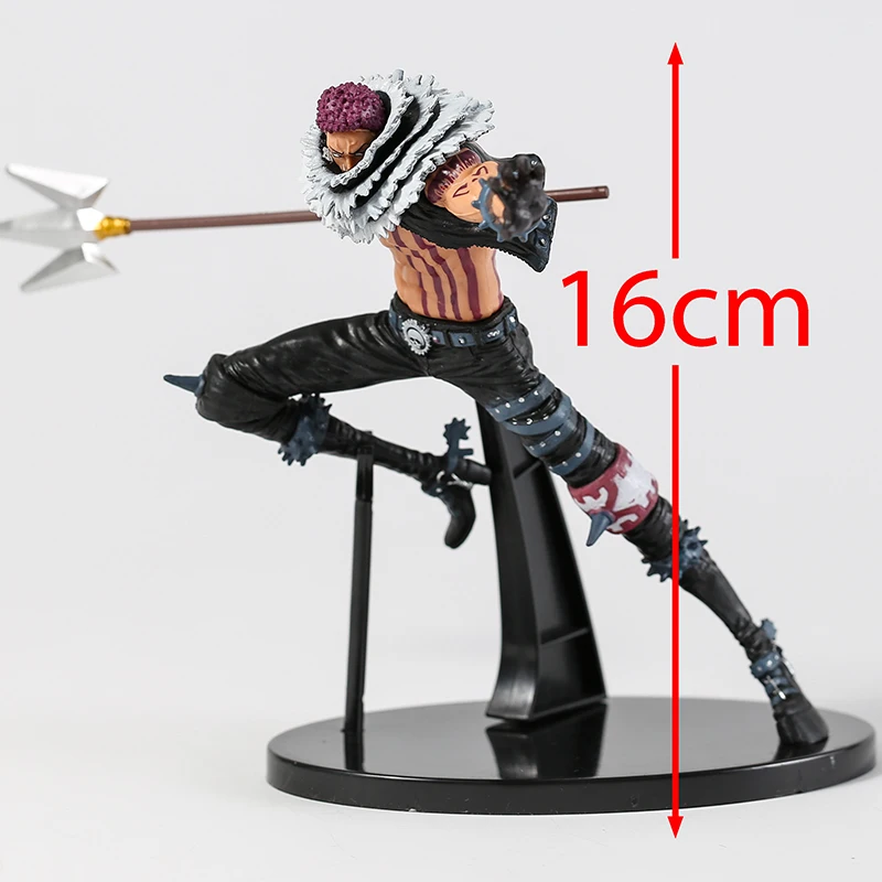 UMA PEDAÇO, Figura de Charlotte Katakuri,PVC Ação Figura 24 cm, caráter de  desenho animado, boneca periférica, ornamentos de desktop de computador,  artista de montagem, rei do estilo, figura em caixa