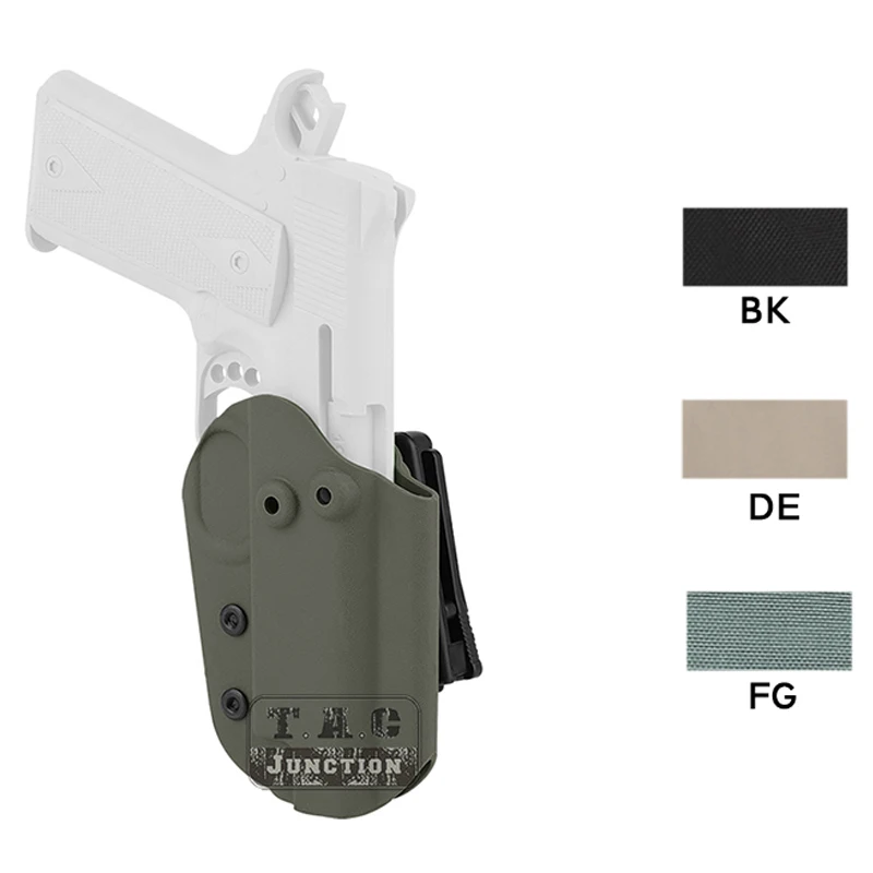 

Tactical HSG Style OWB Kydex Waist Holster For COMP-TAC 1911 Holster Right Hand Belt Loop Holster With Back Clip