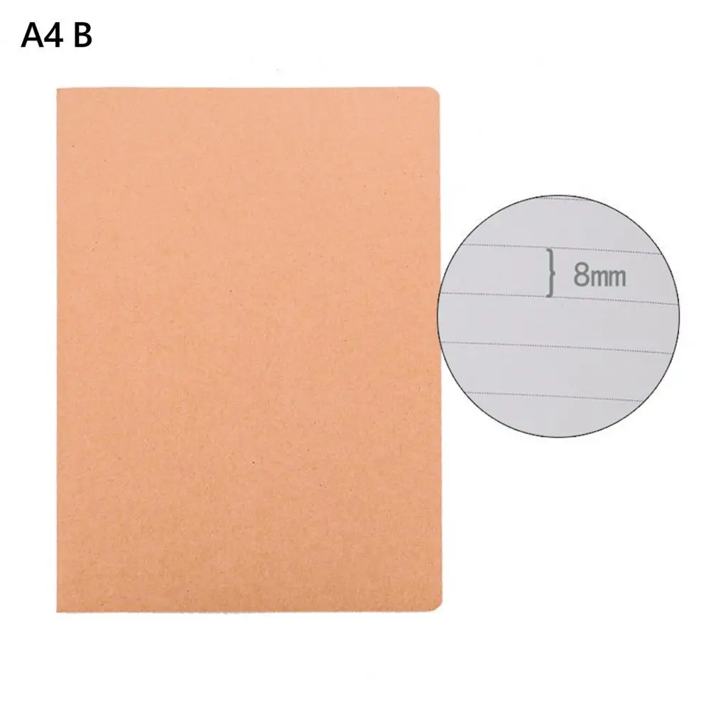 

Sewing Binding Notebook Vintage Kraft Paper Notebook A4/a5/b5 Thick Ink-proof Pages No Bleed Beige Paper Ideal for Students