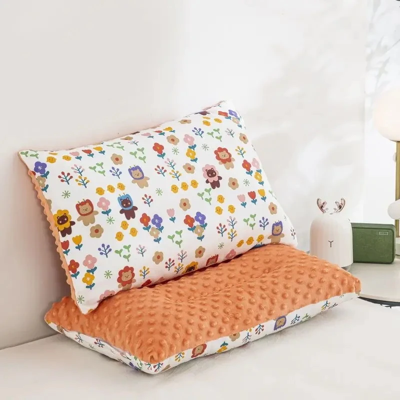 Cartoon Pattern Children's Pillow Removable Washable Baby Pillow with Zipper Household Breathable Cotton Boys Girls Pillow 3