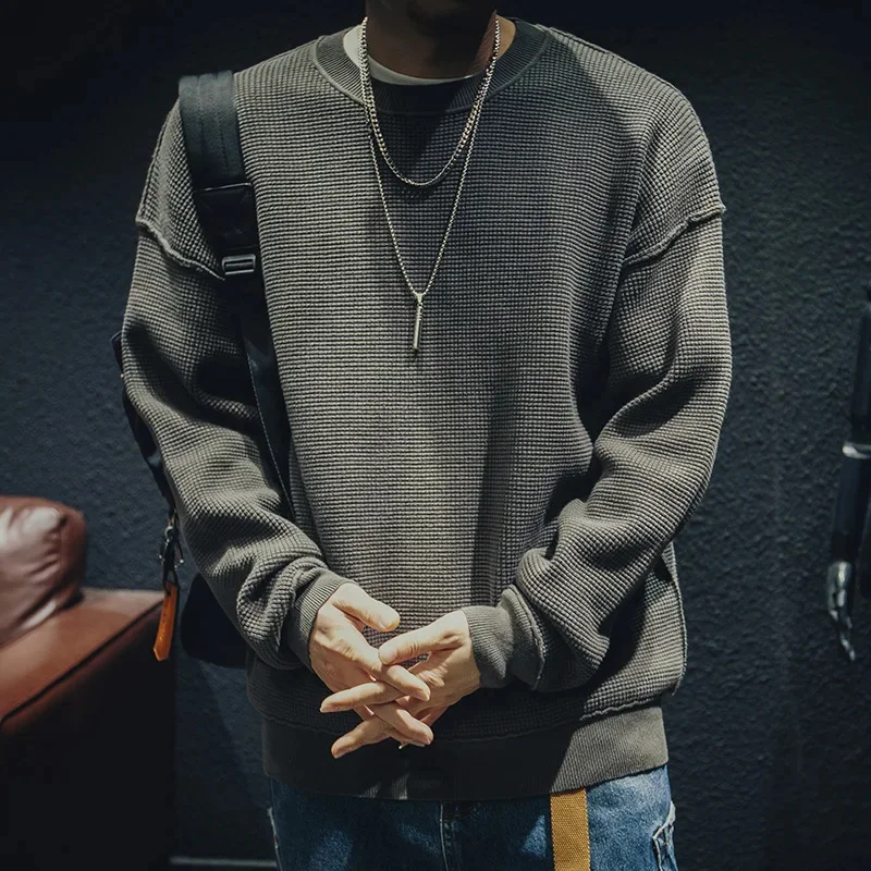 

Winter Knitwear Sweater Men's Thickened Loose Tide Brand Large Size Autumn Round Neck Spring