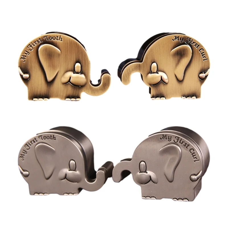 

YYD Elephant Shaped Kids Teeth Container Tooth & Keepsakes Box for Child