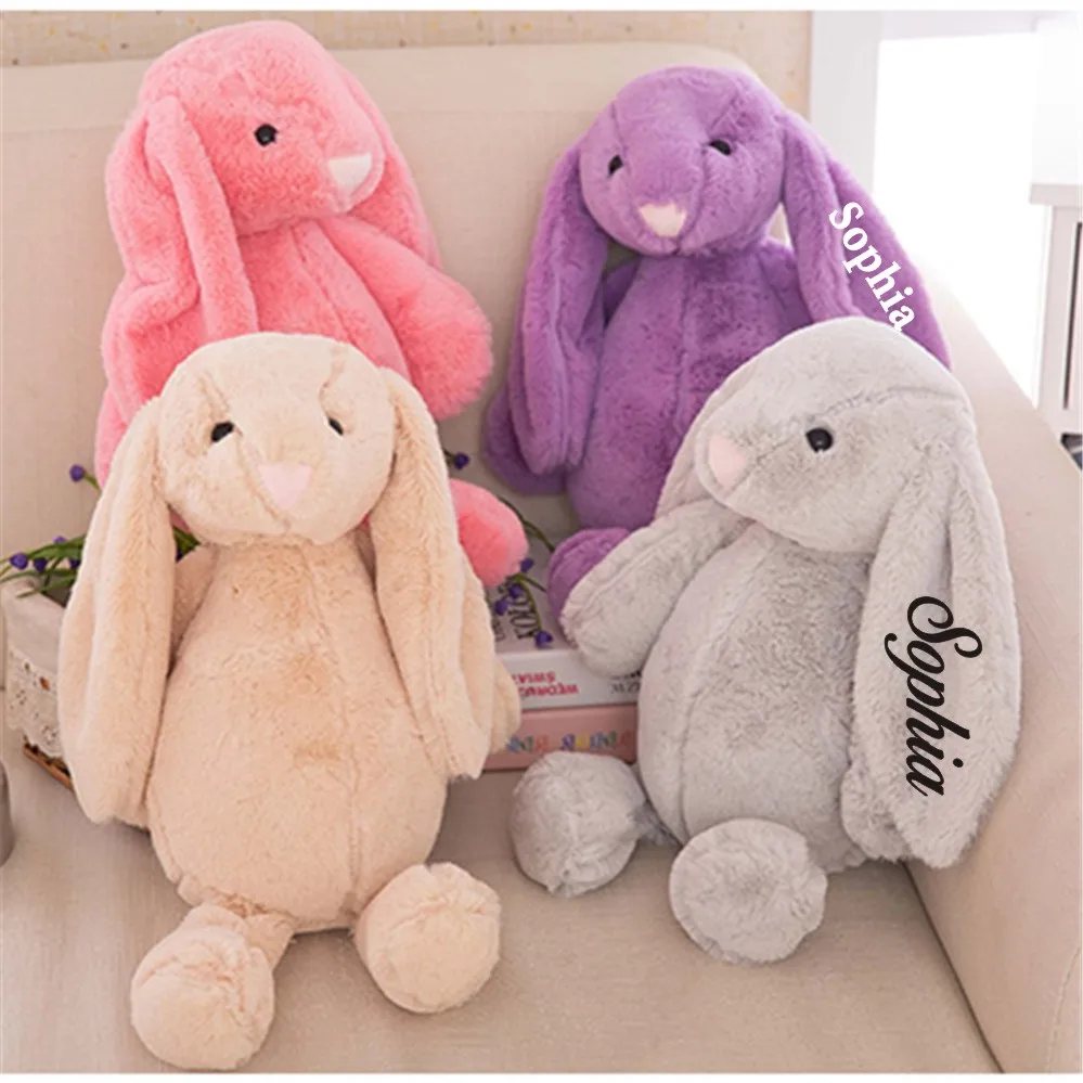 Source Poupée lapin en peluche pour enfants, jouet créatif, extensible,  oreilles longues, aipompons, animaux en peluche, 30 cm on m.alibaba.com