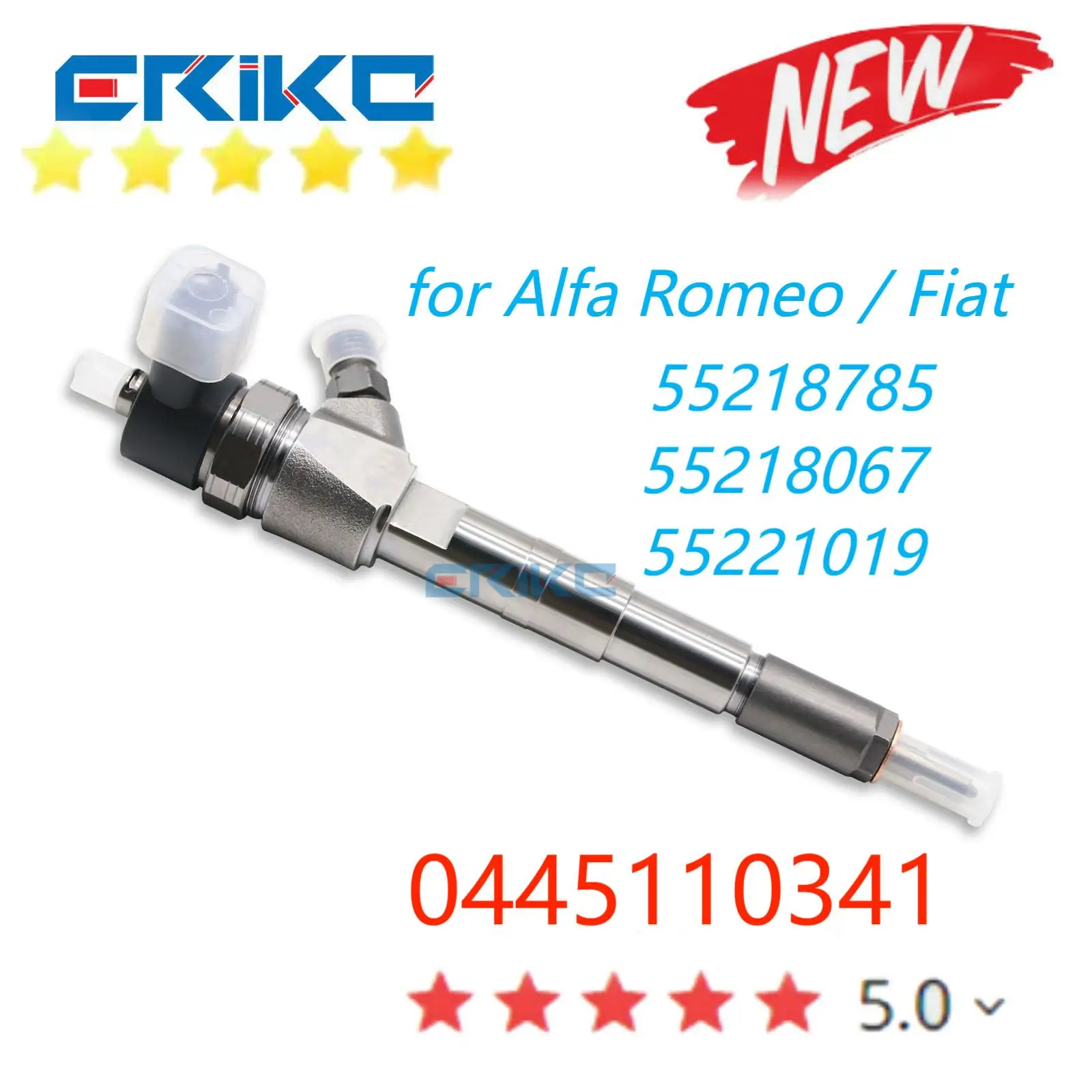 

0445110341 Common Rail Injector 0 445 110 341 Diesel Sprayer Nozzle 0445 110 341 for Bosch Alfa Romeo 55218785 55218067 55221019