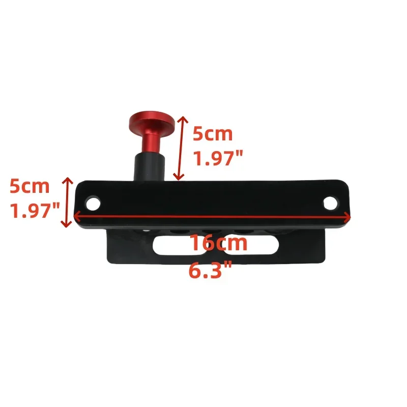 Red Car Moto Extinguisher Mount Bracket Adjustable Fit for Jeep Wrangler Sport/ JK/ Sahara Holder RZR UTV ATV