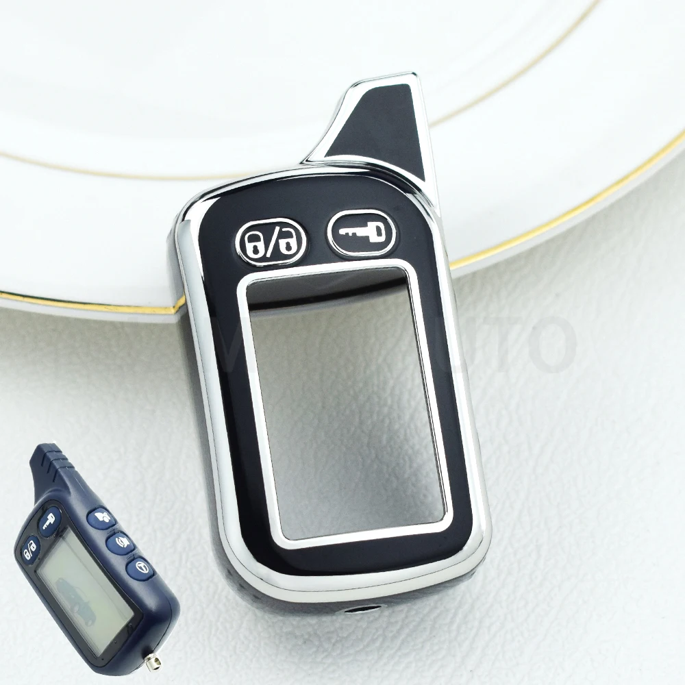 TPU LCD Key Case for Two-Way Car Alarm Remote Control Fobs