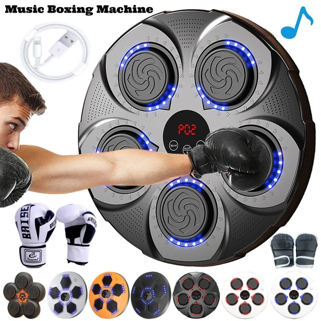 Máquina de boxeo musical montada en la pared, objetivo de boxeo con guantes  para práctica de boxeo, entrenador de boxeo - AliExpress