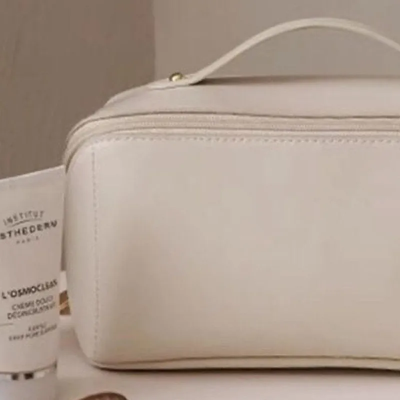 Large-capacity Makeup Bag Leather Cosmetic Bag Toiletries Organizer 4 S8107a7e8e6934341abf19f6127ac0b1aw