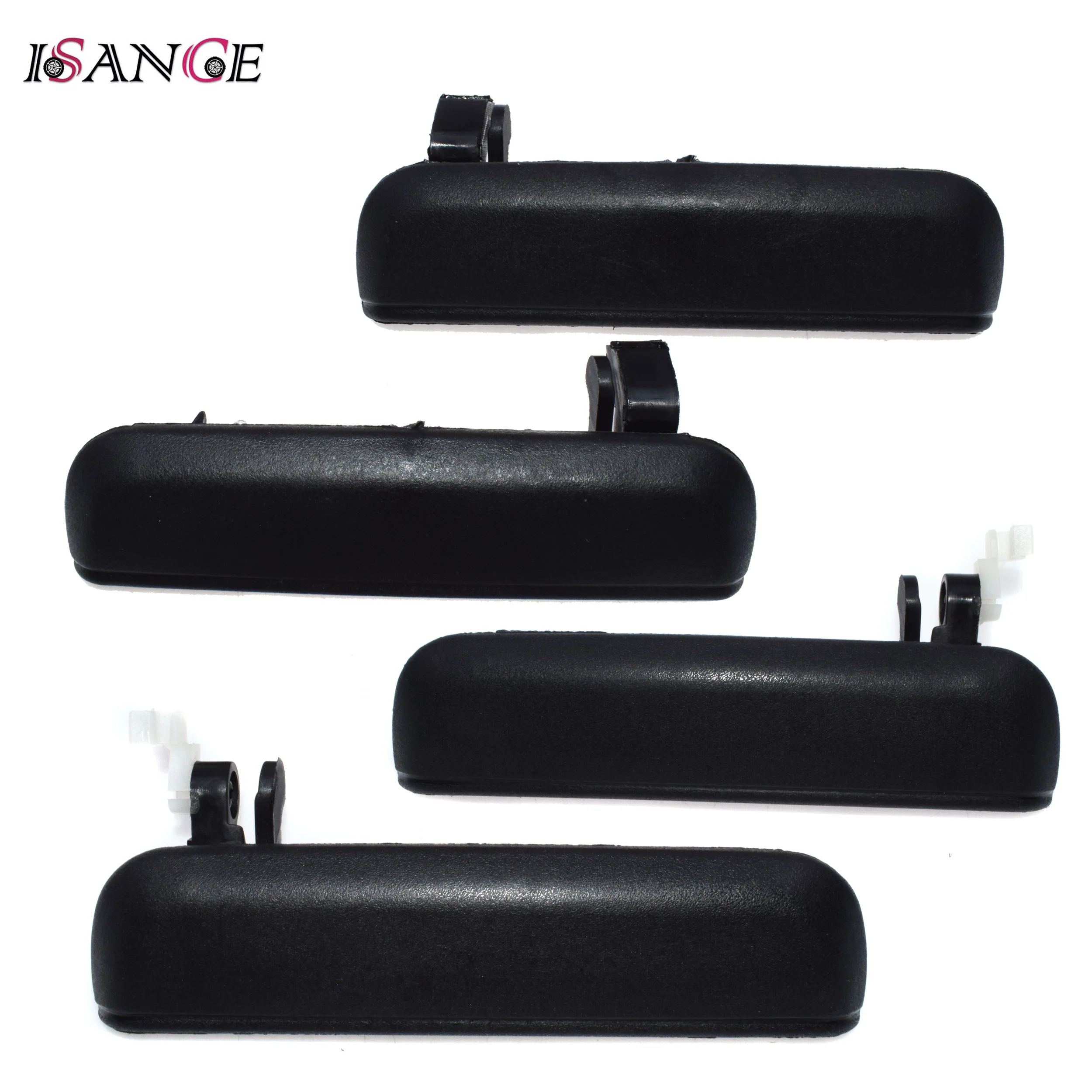 Isance Outside Exterior Door Handle Front Rear Left Right Black For ...