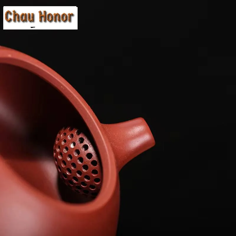 120ml Classic Yixing Purple Clay Teapots Raw Ore Dahongpao Hand Painted Tea Pot Zisha Stone Scoop Tea Kettle Household Teaware