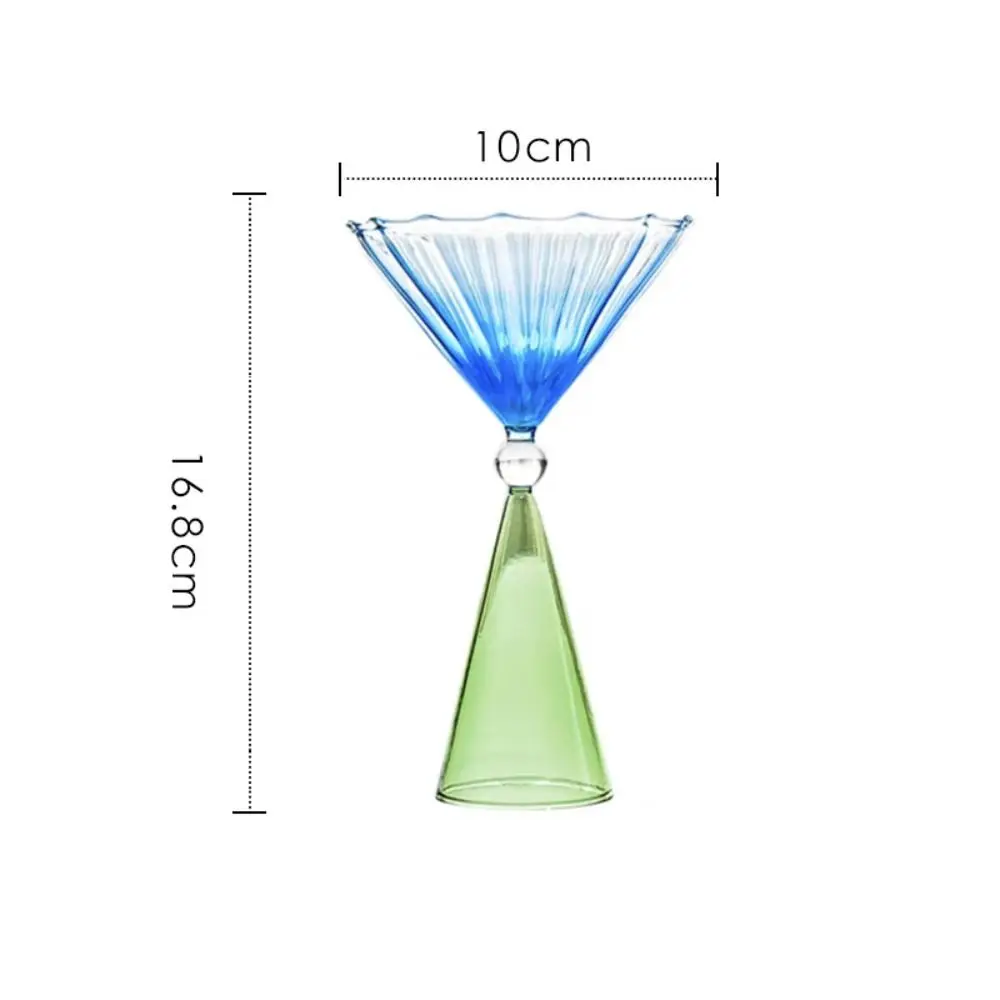 Glass Ice Cream Cup Cocktail Cup Creative Champagne Dessert Cup Colorful Whisky Wine Cup Party