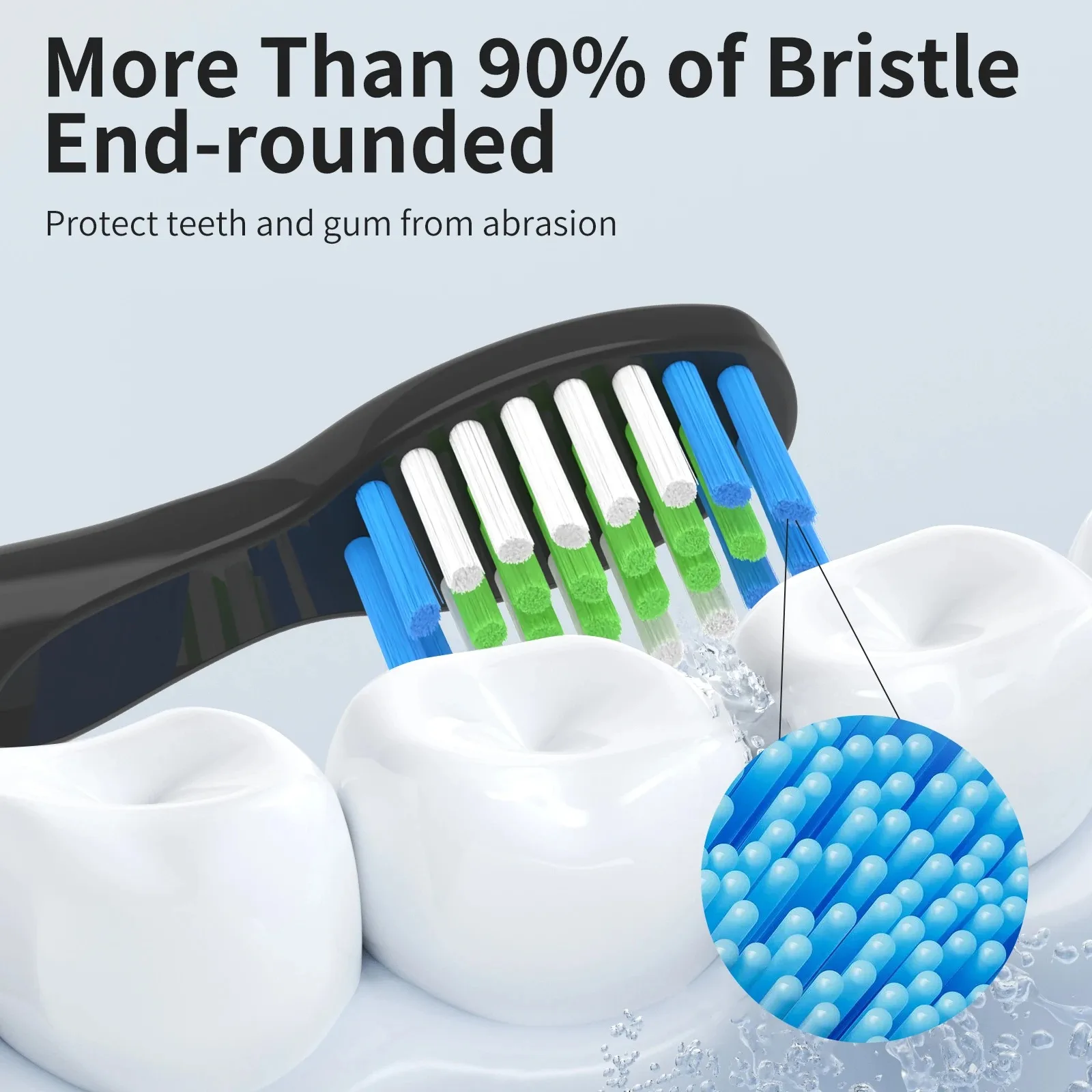 Compatible with Bitvae D2 Electric Toothbrush Replacement Heads, for Bitvae D2 Electric Toothbrush，10pcs 4