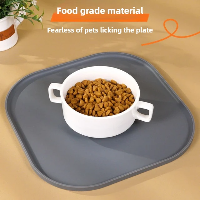 Anti-dirty Mats for Cats Non-slip Easy to Clean Supplies Wash With Water Proof for Cats Home Food Grade Silicone Pad Pet 2