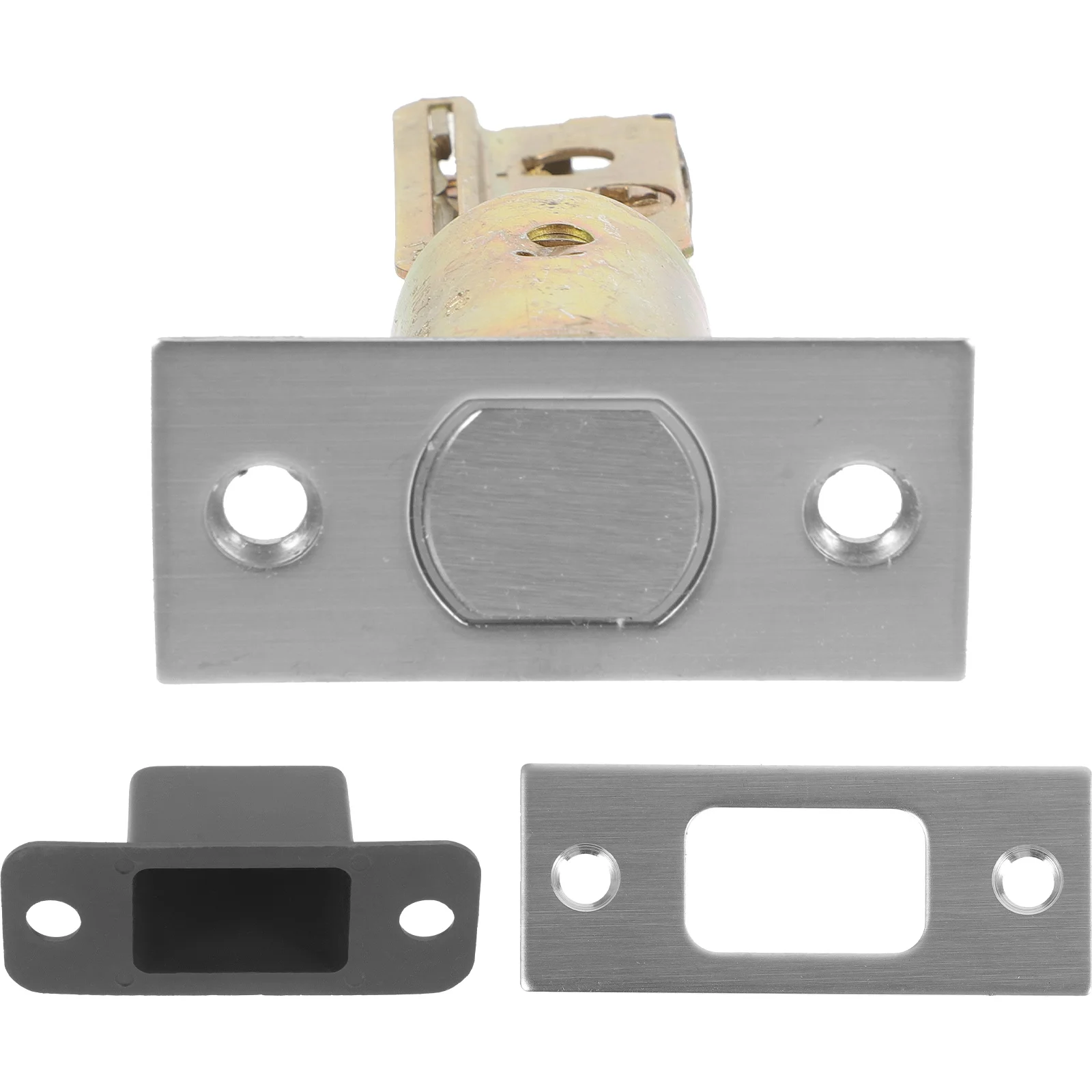 

Door Handle with Lock Latch Locks for inside Invisible Bolt Stainless Steel Bathroom Handles