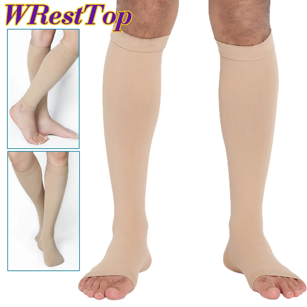 1Pair Calf Compression Sleeve 20-30mmHG Leg Warmer Varicose Vein Stocking  Elastic Socks Support Fatigue Relief for Men Women - AliExpress