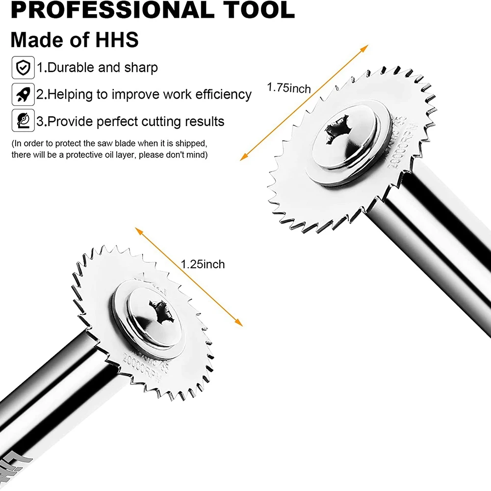 PVC Pipe Inside Cutter with 1/4Inch Hex Shank, Plumbing Inside Cutter Internal Pipe Cutter, 5Pcs Saw Blades 2