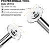 PVC Pipe Inside Cutter with 1/4Inch Hex Shank, Plumbing Inside Cutter Internal Pipe Cutter, 5Pcs Saw Blades 2