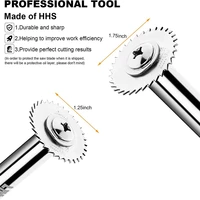 PVC Pipe Inside Cutter with 1/4Inch Hex Shank, Plumbing Inside Cutter Internal Pipe Cutter, 5Pcs Saw Blades 2