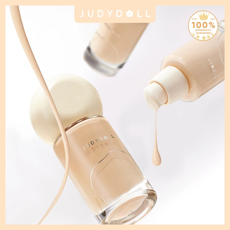 Judydoll Oil Control Foundation Long Lasting Matte Finish Full Coverage Oil Free Sweat Proof Flawless Skin Oil Skin