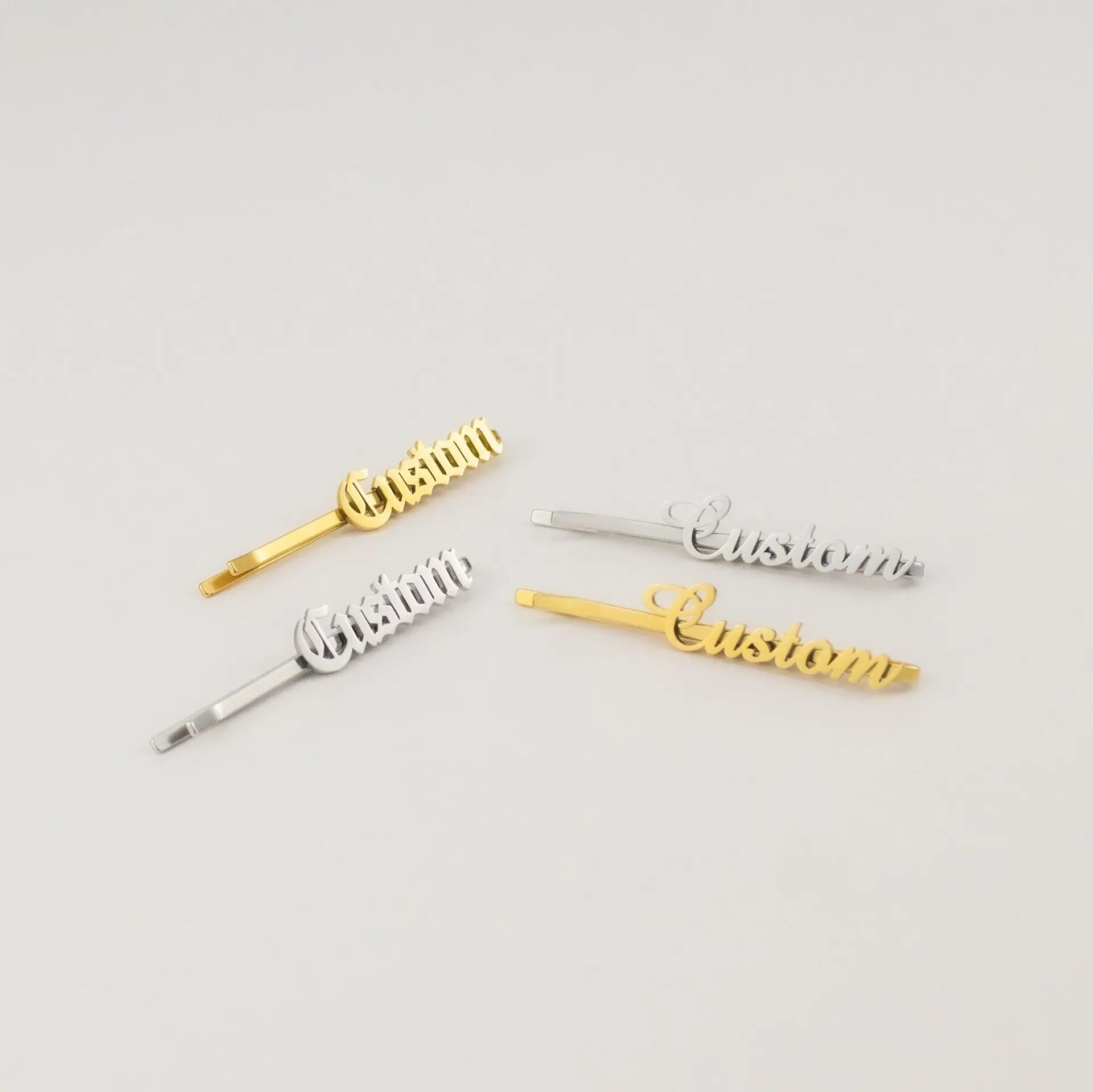 Tie Clips for Men Custom Name Stainless Steel Tie Pins Wedding Live