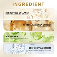 Masque pour les yeux au bio-collagène, 60 patchs, hydrogel rafraîchissant pour les yeux gonflés avec niacinamide et acide hyaluronique, éclaircissant, hydratant, raffermissant, apaisant 5