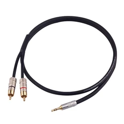 Premium HiFi Stereo Audio Cable - 3.5mm to Dual RCA for Amplifiers & Home Theater Systems (3.5 to 2RCA)