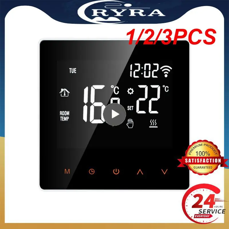 

1/2/3PCS Tuya WiFi Smart Thermostat Electric Heating Water Gas Boiler Temperature Remote Controller Work with Alexa, Home