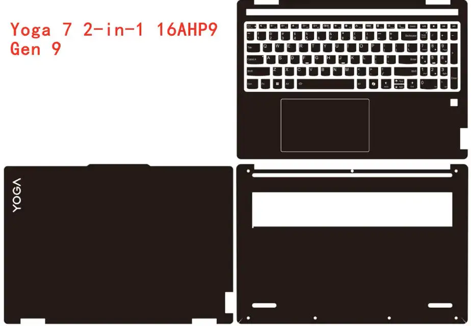 레노버 요가 7 2-in-1 16ILL10 16AKP10 14AKP10 14ILL10 16AHP9 16IML9 14IML9 14AHP9용 노트북 비닐 데칼 커버 스티커 스킨