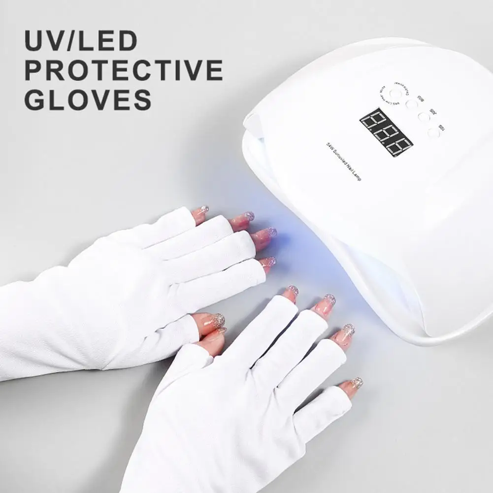 Gants de Protection des Ongles LED pour Manucure, Lampe à