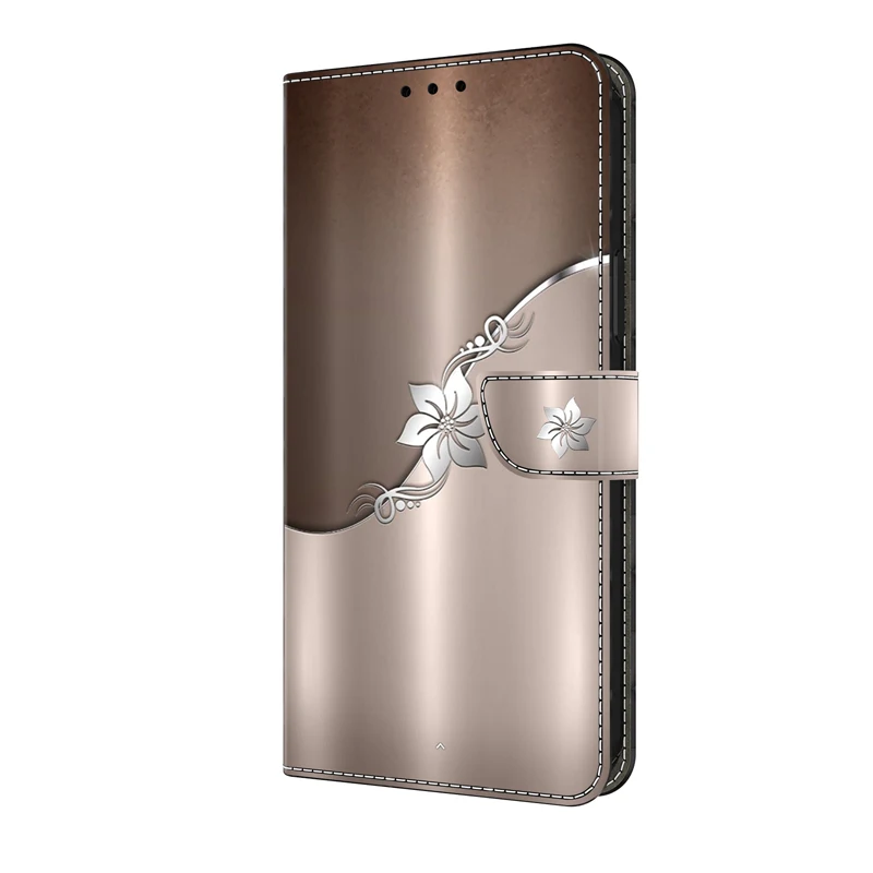 Magnetic Flip Wallet Leather Case