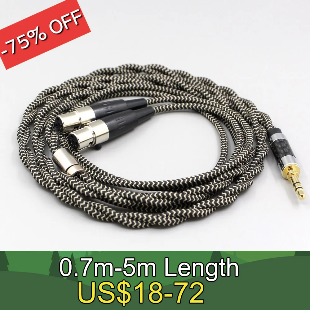 

2 Core 2.8mm Litz OFC Earphone Shield Braided Sleeve Cable For Audeze LCD-3 LCD-2 LCD-X LCD-XC LCD-4z LCD-MX4 LCD-GX LN008069