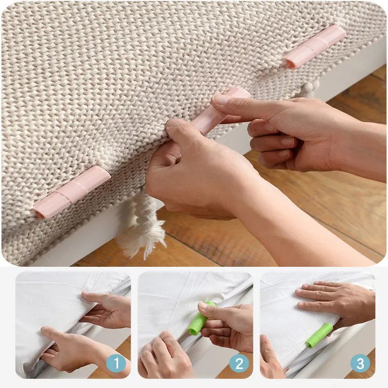 10pcs/bed Sheet Clips Bed Cover Holder Fastener Mattress Nonslip
