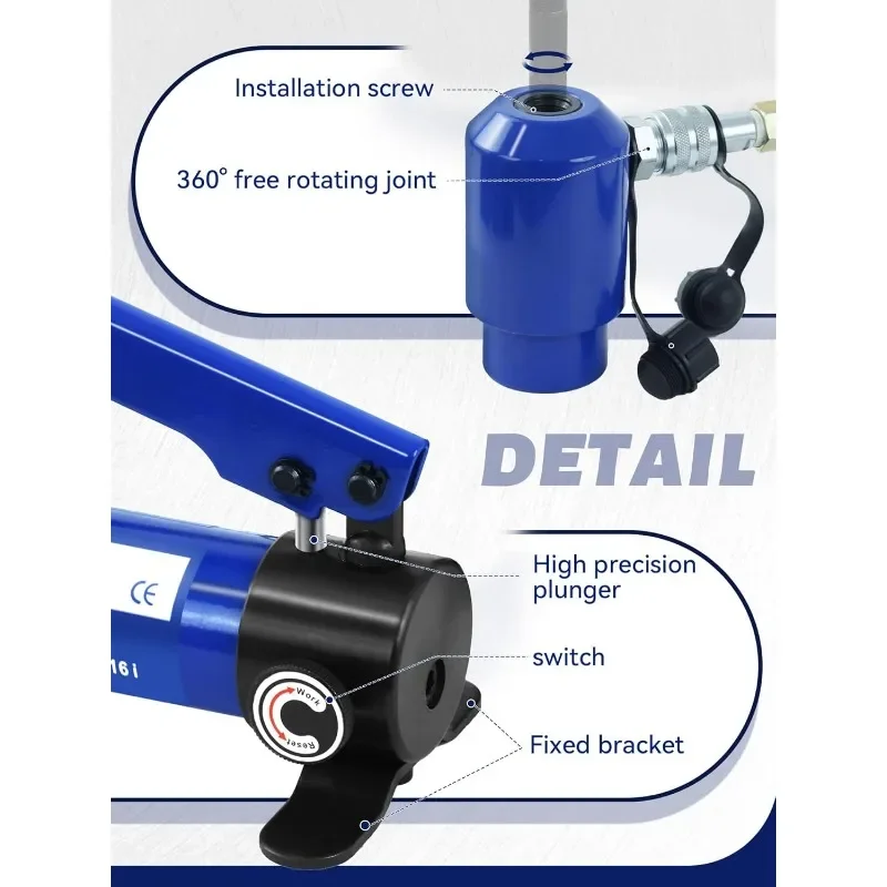 home. Hydraulic Knockout Punch Electrical Conduit Hole Cutter Set KO Tool Kit 1/2 to 4 inch (15T(1/2"-4")) US(Origin) 3