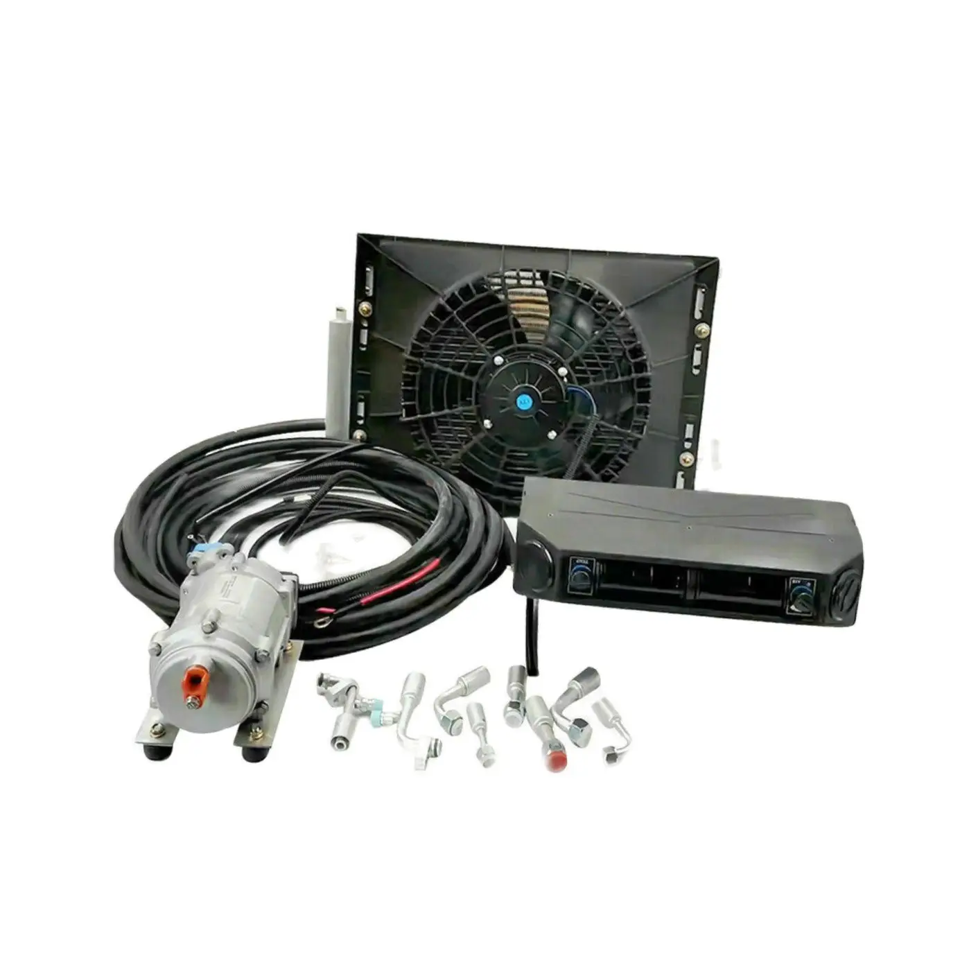 Aspligo 12v 24V Electric Car Air Conditioner Heat and Cool Underdash Air Conditioning for