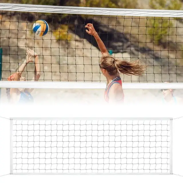 Outdoor Volleyball Net Folding Replacement Mesh For Badminton Volleyball Supplies Replacement Net For Leisure And Entertainment 3