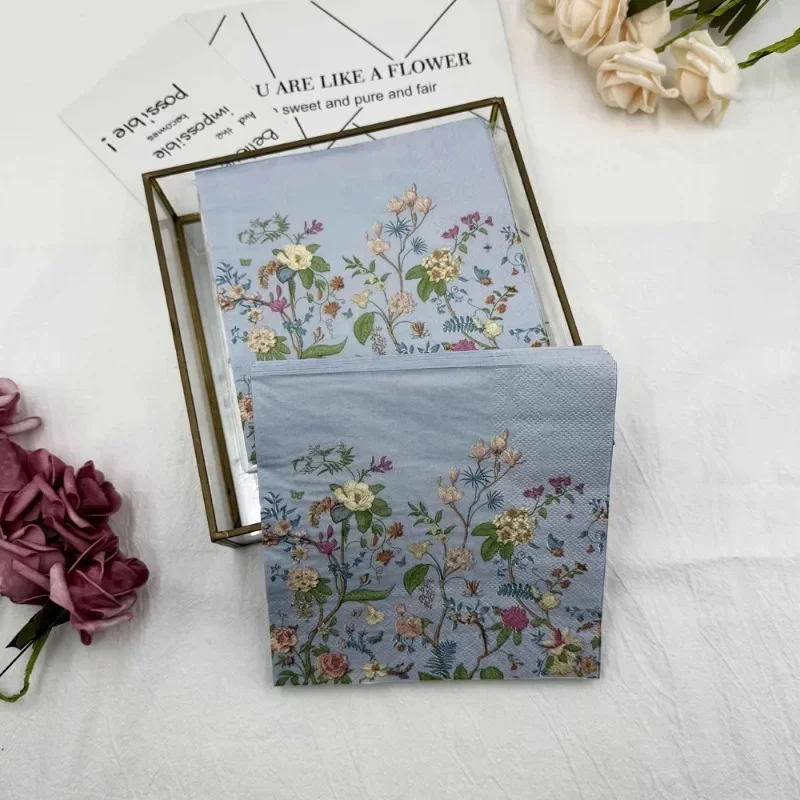 Printed Napkins Premium Floral Paper Napkins 20pcs/Pac for Birthday Party
