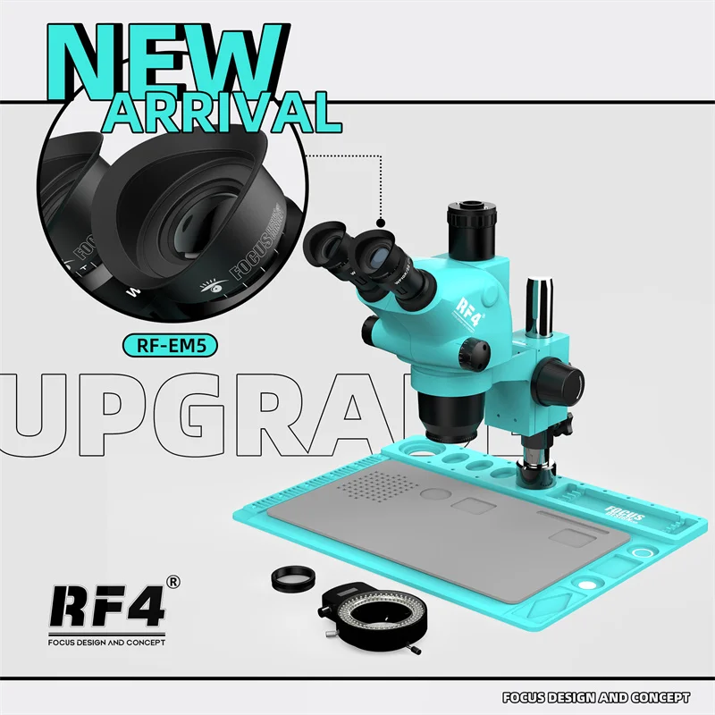 Eye Protector Cups RF4 RF-EM5 Eyepiece Cover for Trinocular Stereo Microscope Prevent Light Leaking Rubber Eye Guards Shield