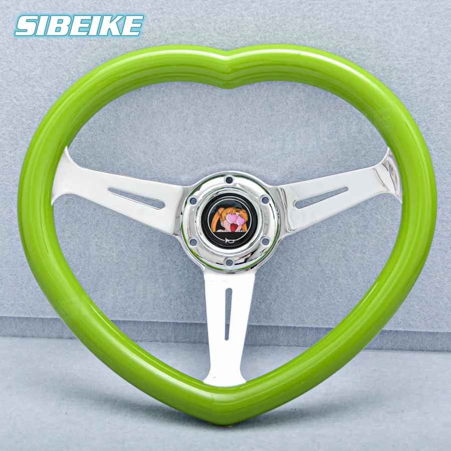 Volant De Voiture De Course En Forme De Cœur Jna Abs,  Rose/rouge/blanc/marron, Deep Corn Sports - Volants Et Klaxons - AliExpress