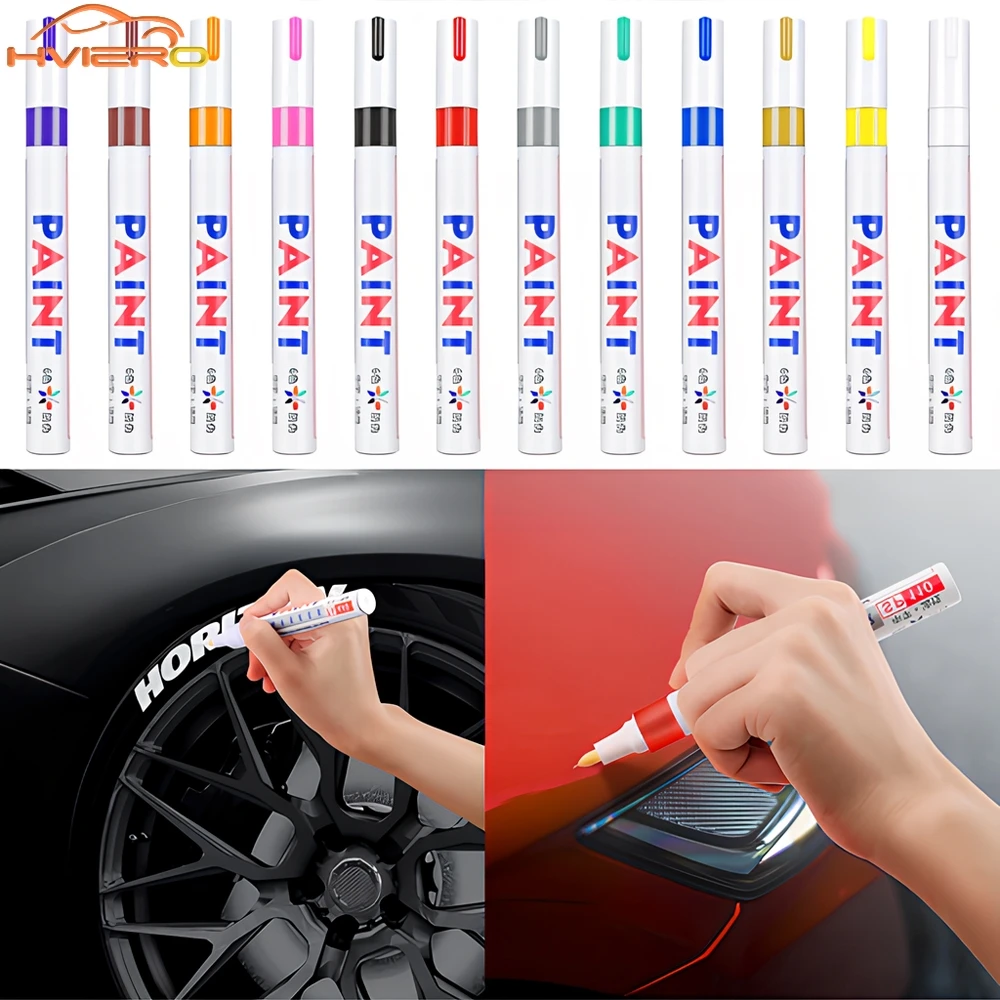 Car Scratch Remover Pen Car Paint Pen For Car Wheel Tire Oily Painting Auto Rubber Tyres Polishes Metal Graffiti Touch Scratch