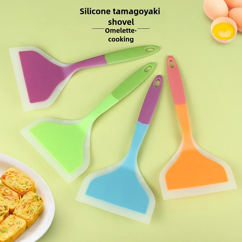 Deluxe Non-Stick Silicone Frying Spatula with Wide Surface