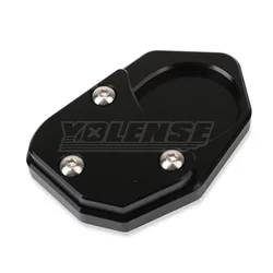 Motorcycle CNC Kickstand Extension Pad Support Plate Enlarge Stand (Black - NO LOGO)