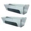 Stainless Steel Mud Pan Scraping Bar Sturdy Sheared Sides Fittings Anti Slip 2