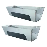 Stainless Steel Mud Pan Scraping Bar Sturdy Sheared Sides Fittings Anti Slip 2