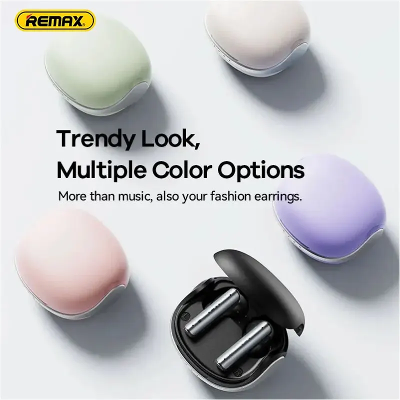 Remax TWS Bluetooth Wireless Mini Earphones ANC ENC Earbuds Noise Music for Cell Phone BT5.3 IPx6 Waterproof W8N