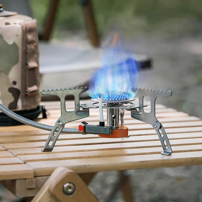 Réchaud à gaz de camping portable avec mallette de transport, 2900 W