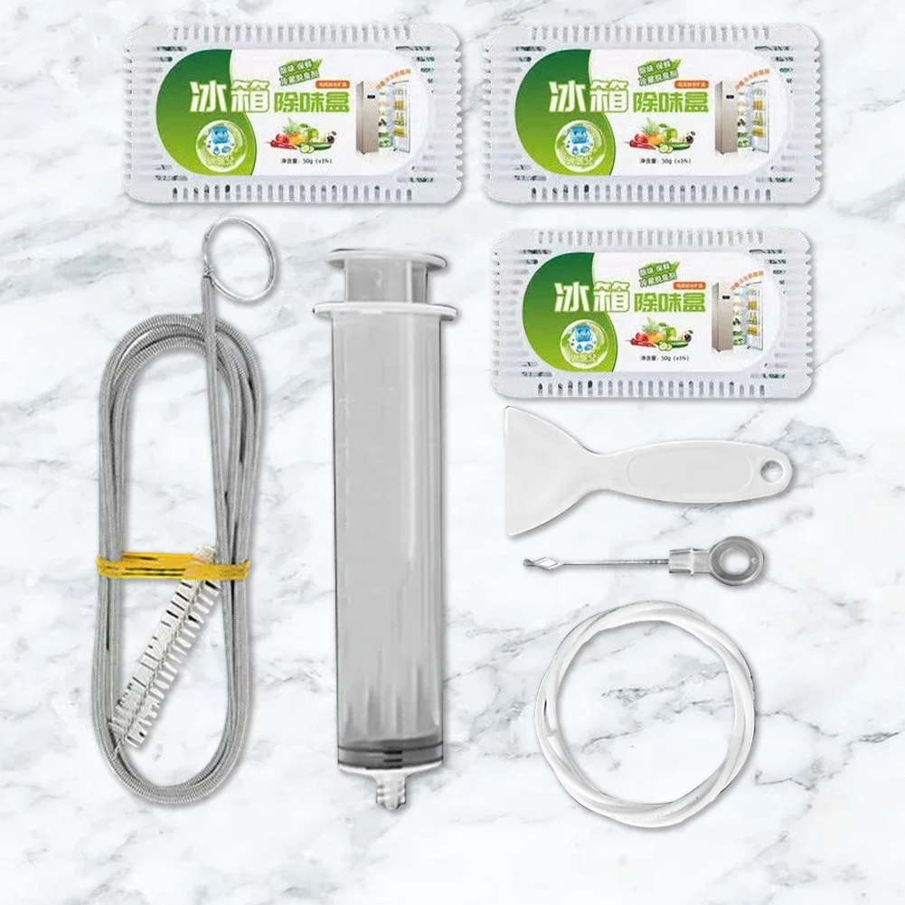 Nylon Fridge Dredging Kit with Reusable Cleaning Syringe