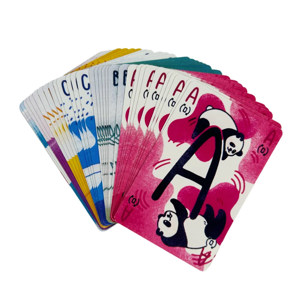 PANDA PANDA Carte da gioco da tavolo 2-4 giocatori Famiglia/Festa Divertente gioco da tavolo Intrattenimento per amici Gioco di carte strategiche - immagine 3