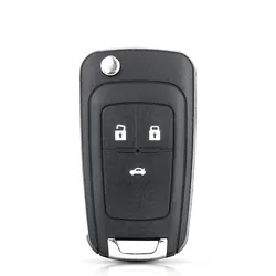 Premium Flip Folding Remote Car Key Shell - 3 buttons